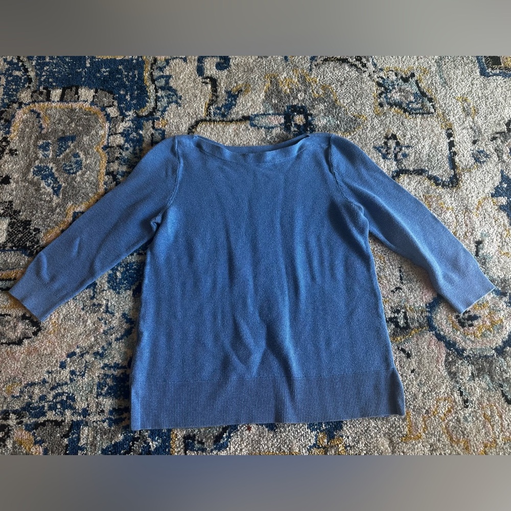 Women’s blue button up cardigan